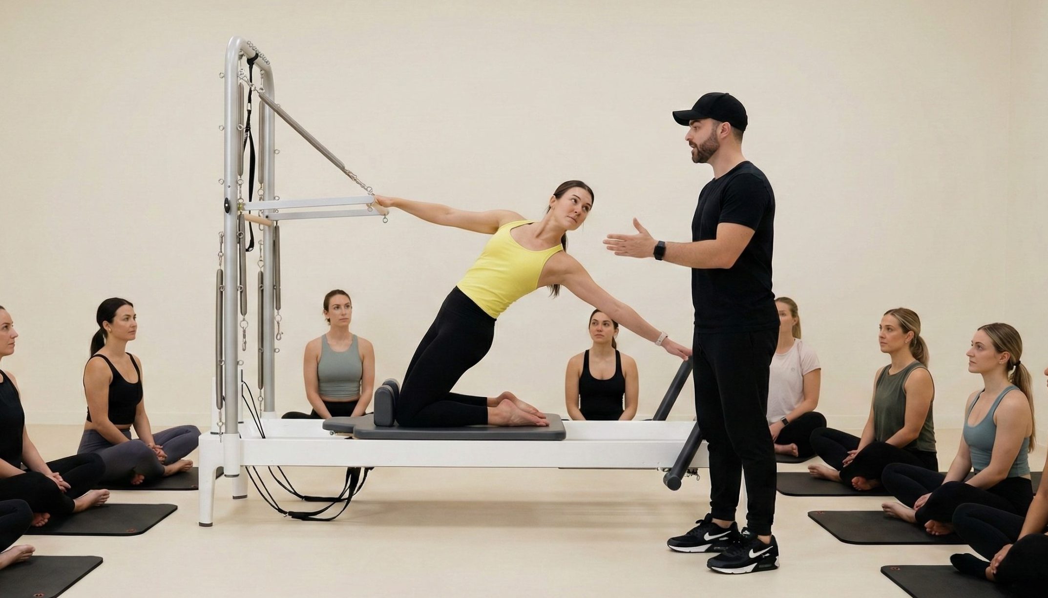 tower reformer pilates workshop combining tower and reformer exercises