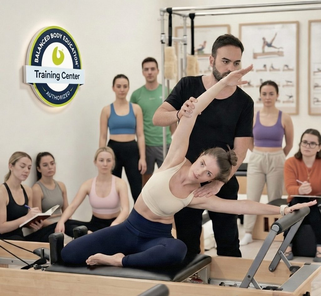 Balanced Body Pilates teacher training class in Dubai at Code Pilates Academy